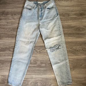 Levi’s distressed high waisted mom jeans